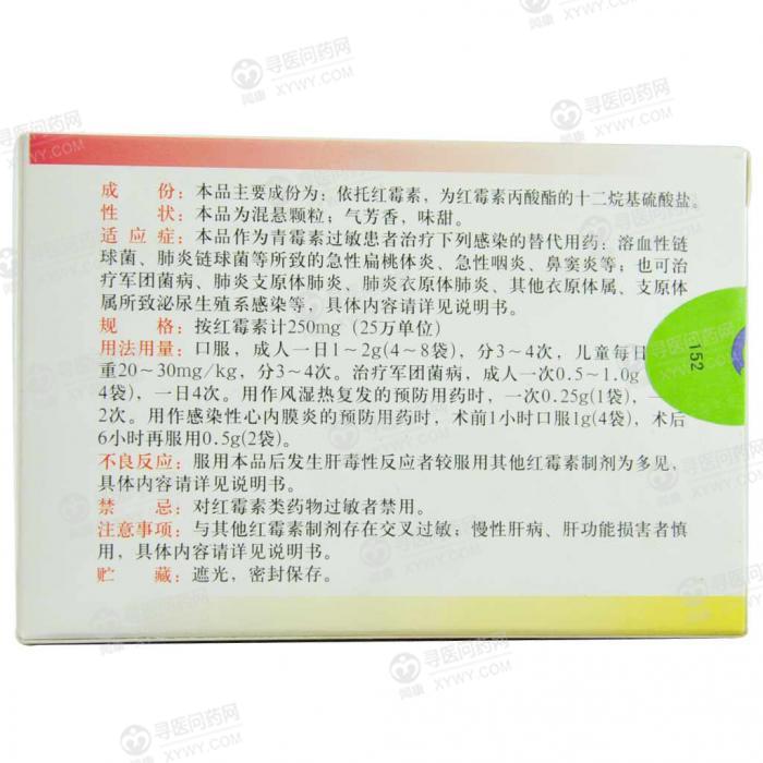 北京首儿 依托红霉素颗粒说明书_价格_副作用_寻医问