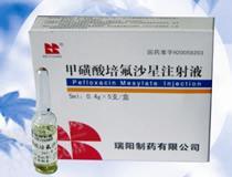 瑞阳制药 甲磺酸培氟沙星注射液